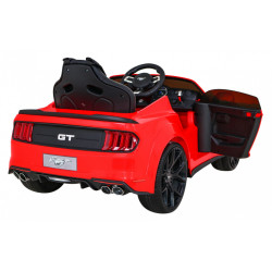 Autko Ford Mustang GT na akumulator dla dzieci Czerwony
