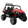 Terenowe Grand Buggy Lift dla dzieci Czerwony + Napęd 4x4 + Pilot + Bagażnik + Radio MP3 + LED