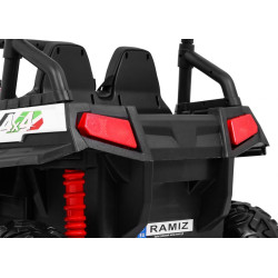 Grand Buggy Strong Lift dla dzieci Biały + Napęd 4x4 + Pilot + Bagażnik + Radio MP3 + LED