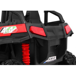 Grand Buggy Strong Lift dla dzieci Czerwony + Napęd 4x4 + Pilot + Bagażnik + Radio MP3 + LED