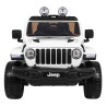 Jeep Wrangler Rubicon na akumulator dla dzieci Biały + Pilot + Radio MP3 LED + Koła EVA