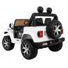 Jeep Wrangler Rubicon na akumulator dla dzieci Biały + Pilot + Radio MP3 LED + Koła EVA