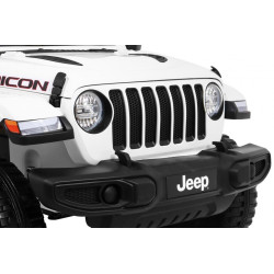 Jeep Wrangler Rubicon na akumulator dla dzieci Biały + Pilot + Radio MP3 LED + Koła EVA