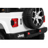 Jeep Wrangler Rubicon na akumulator dla dzieci Biały + Pilot + Radio MP3 LED + Koła EVA