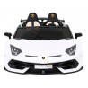 Lamborghini SVJ DRIFT dla 2 dzieci Biały + Funkcja driftu + Pilot + MP3 LED + Wolny Start
