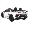 Lamborghini SVJ DRIFT dla 2 dzieci Biały + Funkcja driftu + Pilot + MP3 LED + Wolny Start