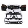 Lamborghini SVJ DRIFT dla 2 dzieci Biały + Funkcja driftu + Pilot + MP3 LED + Wolny Start