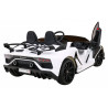 Lamborghini SVJ DRIFT dla 2 dzieci Biały + Funkcja driftu + Pilot + MP3 LED + Wolny Start