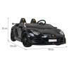 Lamborghini SVJ DRIFT dla 2 dzieci Czarny + Funkcja driftu + Pilot + MP3 LED + Wolny Start