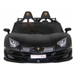 Lamborghini SVJ DRIFT dla 2 dzieci Czarny + Funkcja driftu + Pilot + MP3 LED + Wolny Start