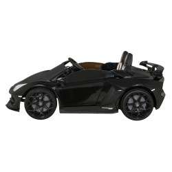 Lamborghini SVJ DRIFT dla 2 dzieci Czarny + Funkcja driftu + Pilot + MP3 LED + Wolny Start