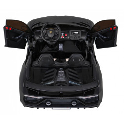 Lamborghini SVJ DRIFT dla 2 dzieci Czarny + Funkcja driftu + Pilot + MP3 LED + Wolny Start