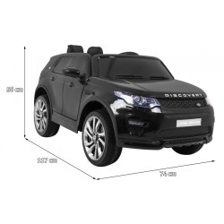 Land Rover Discovery dla dzieci Czarny SUV + Pilot