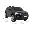 Land Rover Discovery dla dzieci Czarny SUV + Pilot